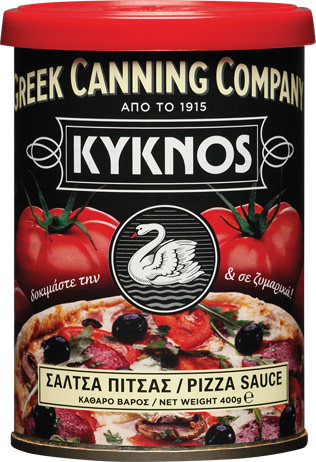 Canned readymade pizza sauce.